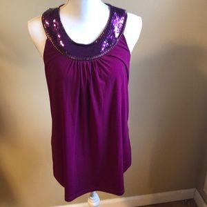 Express Sequin Tank Top